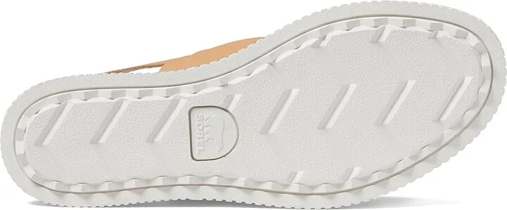 SOREL ONAtm Streetworks Go-To Flat Sandal Women's Shoes Honest Beige/Sea Salt : 7.5 B - Medium, Leather - Image 3