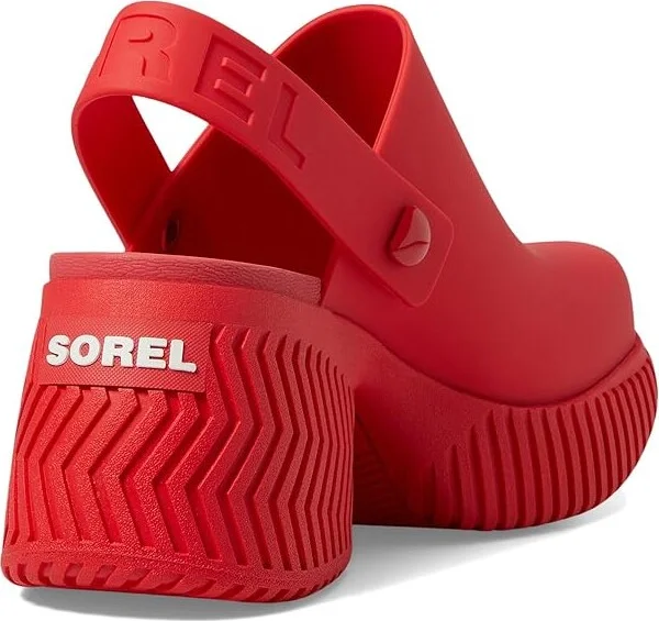 SOREL ONAtm Streetworks Heel Clog Women's Shoes Red Glo/Sea Salt : 6 B - Medium, Synthetic - Image 4
