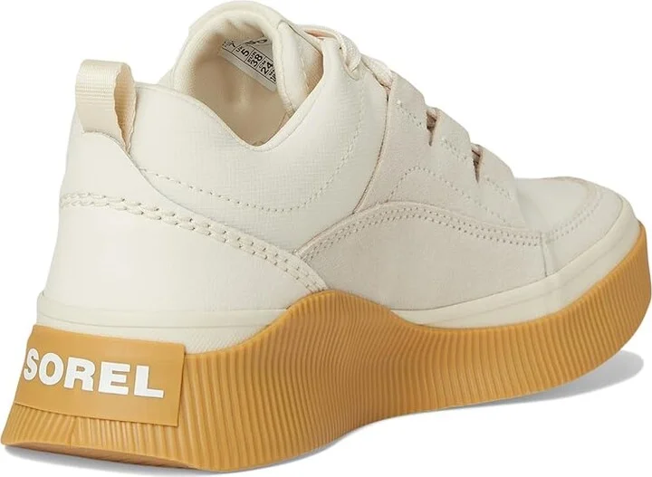 SOREL Out N About Iv Low Sneaker Waterproof Women's Snow Shoes Chalk/Gum 16 : 5.5 B - Medium, Suede/Textile - Image 4