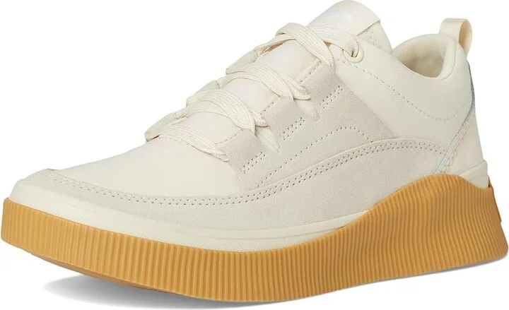SOREL Out N About Iv Low Sneaker Waterproof Women's Snow Shoes Chalk/Gum 16 : 5.5 B - Medium, Suede/Textile - Image 5