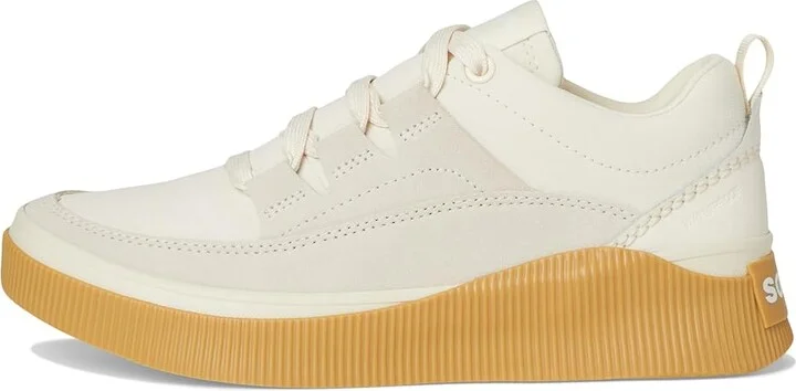 SOREL Out N About Iv Low Sneaker Waterproof Women's Snow Shoes Chalk/Gum 16 : 5.5 B - Medium, Suede/Textile - Image 6