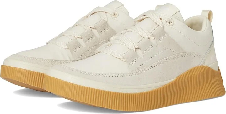 SOREL Out N About Iv Low Sneaker Waterproof Women's Snow Shoes Chalk/Gum 16 : 5.5 B - Medium, Suede/Textile
