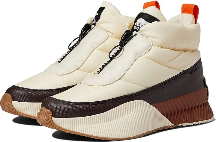 SOREL Out N Abouttm III Puffy Zip Women's Shoes Chalk/New Cinder 1 : 5.5 B - Medium, Textile/Synthetic