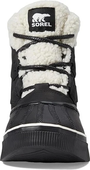 SOREL Out N Abouttm IV Chillz Waterproof Women's Snow Shoes Black/Chalk : 6 B - Medium, Leather - Image 2