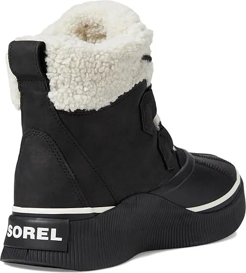 SOREL Out N Abouttm IV Chillz Waterproof Women's Snow Shoes Black/Chalk : 6 B - Medium, Leather - Image 4