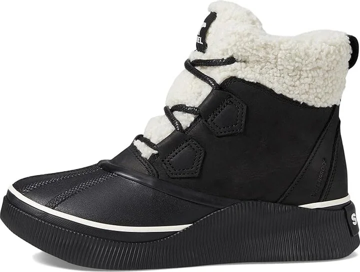SOREL Out N Abouttm IV Chillz Waterproof Women's Snow Shoes Black/Chalk : 6 B - Medium, Leather - Image 6