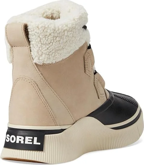 SOREL Out N Abouttm IV Chillz Waterproof Women's Snow Shoes Omega Taupe/Black : 10 B - Medium, Leather - Image 4