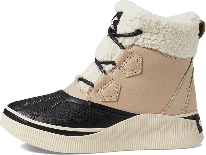 SOREL Out N Abouttm IV Chillz Waterproof Women's Snow Shoes Omega Taupe/Black : 10 B - Medium, Leather - Image 6