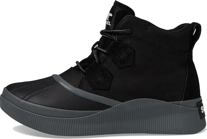 SOREL Out N Abouttm IV Classic Waterproof Women's Rain Boots Black/Grill : 11 B - Medium, Leather/Suede - Image 5