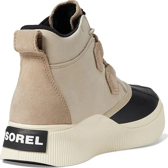 SOREL Out N Abouttm IV Classic Waterproof Women's Rain Boots Omega Taupe/Black : 5.5 B - Medium, Leather/Suede - Image 4
