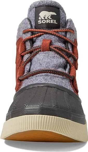 SOREL Out N Abouttm IV Classic Waterproof Women's Rain Boots Sanguine/Jet : 8.5 B - Medium, Leather/Suede - Image 2