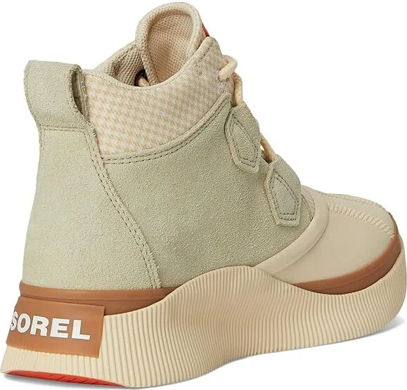 SOREL Out N Abouttm IV Classic WP Women's Rain Boots Light Aloe/Bleached Ceramic : 8 B - Medium, Suede - Image 4