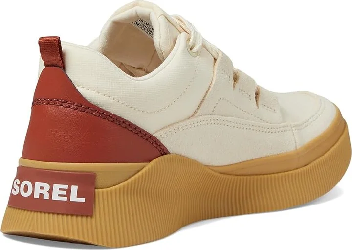 SOREL Out N Abouttm IV Low Sneaker Waterproof Women's Shoes Honey White/Sanguine : 9.5 B - Medium, Synthetic - Image 4