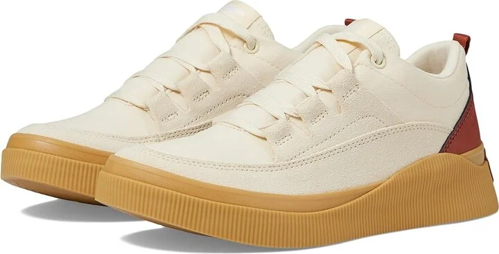 SOREL Out N Abouttm IV Low Sneaker Waterproof Women's Shoes Honey White/Sanguine : 9.5 B - Medium, Synthetic