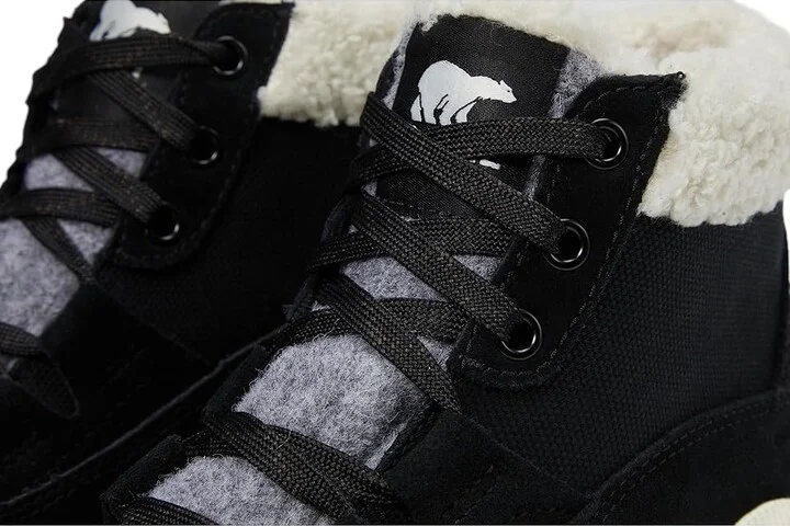 SOREL Out N Abouttm IV Mid Sneaker Waterproof Women's Shoes Black/Sea Salt : 6 B - Medium, Canvas/Suede - Image 6