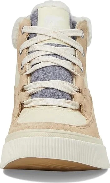 SOREL Out N Abouttm IV Mid Sneaker Waterproof Women's Shoes Honey White/Ceramic : 5.5 B - Medium, Canvas/Suede - Image 2