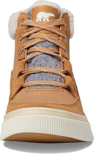 SOREL Out N Abouttm IV Mid Sneaker Waterproof Women's Shoes Tawny Buff/Honey White : 5 B - Medium, Canvas/Suede - Image 2