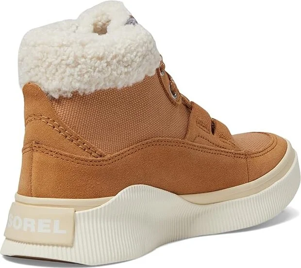 SOREL Out N Abouttm IV Mid Sneaker Waterproof Women's Shoes Tawny Buff/Honey White : 5 B - Medium, Canvas/Suede - Image 4