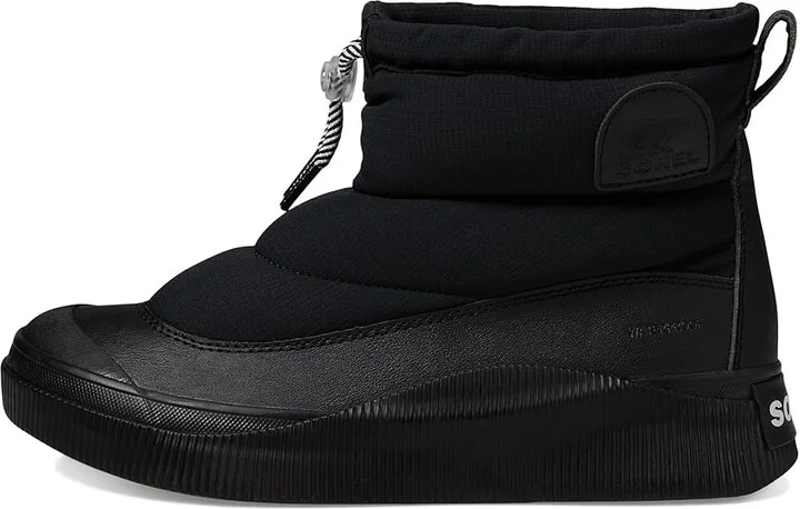 SOREL Out N Abouttm IV Puffy Waterproof Women's Snow Shoes Black/Chalk : 10 B - Medium - Image 5