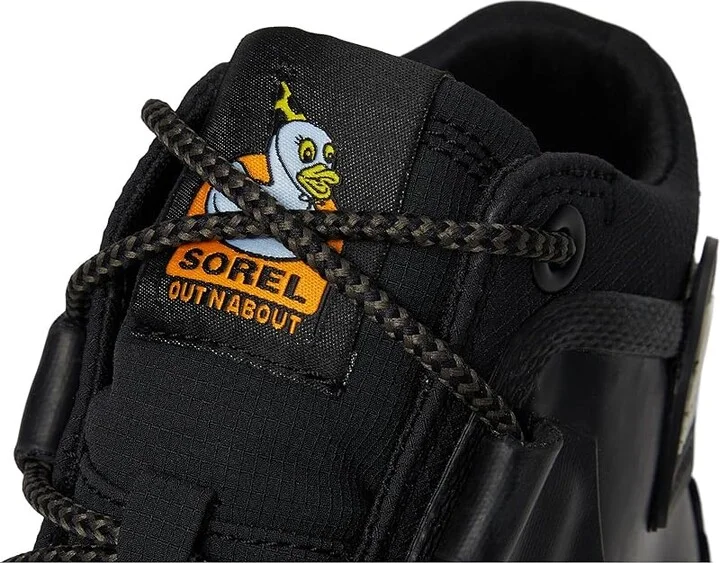 SOREL Out N Abouttm IV Splashy WP Women's Rain Boots Black/Sea Salt : 5.5 B - Medium, Rubber - Image 7