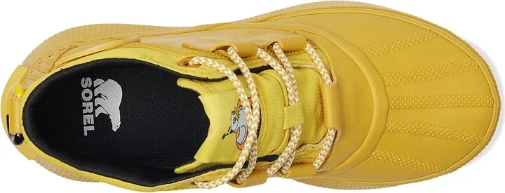 SOREL Out N Abouttm IV Splashy WP Women's Rain Boots Gold Leaf/Black : 6 B - Medium, Rubber - Image 2