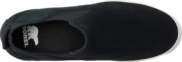 SOREL Out N Abouttm Slip-On Wedge II Women's Shoes Black/White : 7.5 B - Medium, Textile/Leather - Image 2