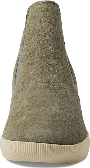 SOREL Out N Abouttm Slip-On Wedge II Women's Shoes Stone Green/Bleached Ceramic : 10 B - Medium, Textile/Leather - Image 2