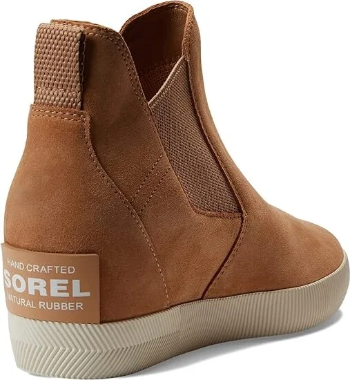 SOREL Out N Abouttm Slip-On Wedge II Women's Shoes Tawny Buff/Chalk : 7 B - Medium, Textile/Leather - Image 4
