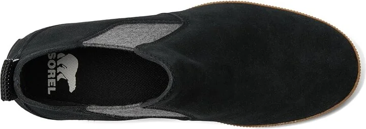 SOREL Out N Abouttm Slip-On Wedge Women's Shoes Black/Gum 16 : 10 B - Medium, Leather/Textile - Image 2