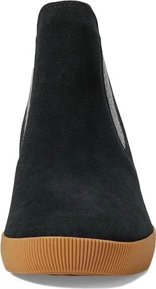 SOREL Out N Abouttm Slip-On Wedge Women's Shoes Black/Gum 16 : 10 B - Medium, Leather/Textile - Image 5