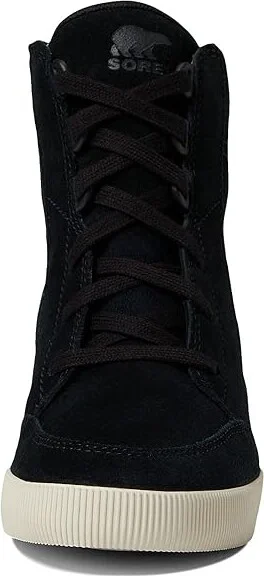 SOREL Out N Abouttm Wedge II Women's Shoes Black/Sea Salt : 9.5 B - Medium, Textile/Leather - Image 2