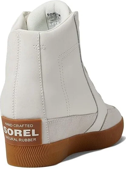 SOREL Out N Abouttm Wedge II Women's Shoes Sea Salt/Gum 2 : 9 B - Medium, Textile/Leather - Image 4