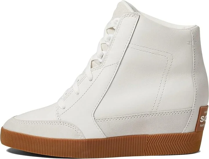 SOREL Out N Abouttm Wedge II Women's Shoes Sea Salt/Gum 2 : 9 B - Medium, Textile/Leather - Image 5
