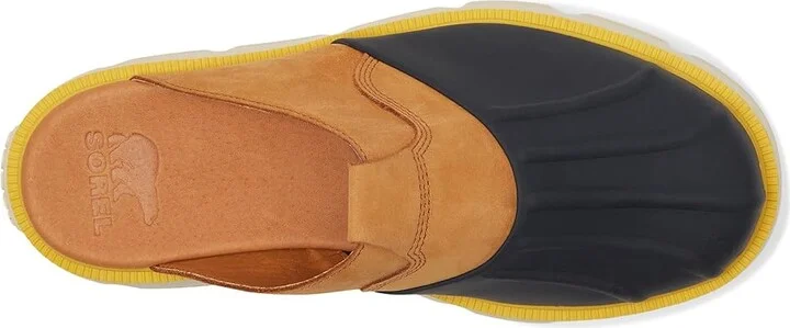 SOREL Rein Cbtm Clog Women's Slippers Canyon Gold/Black : 7.5 B - Medium, Leather - Image 2