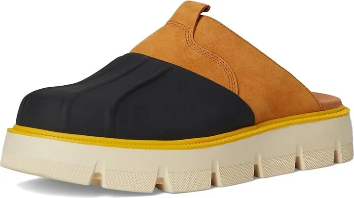 SOREL Rein Cbtm Clog Women's Slippers Canyon Gold/Black : 7.5 B - Medium, Leather - Image 5