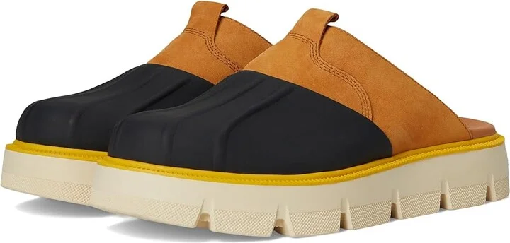 SOREL Rein Cbtm Clog Women's Slippers Canyon Gold/Black : 7.5 B - Medium, Leather
