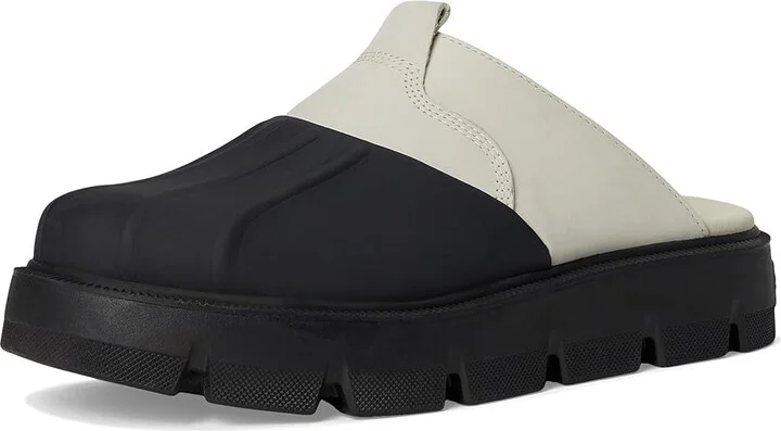 SOREL Rein Cbtm Clog Women's Slippers Chalk/Black : 8 B - Medium, Leather - Image 5