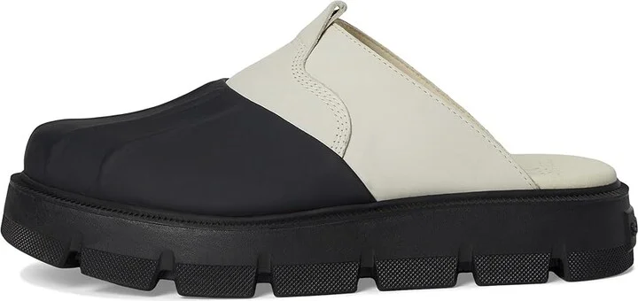 SOREL Rein Cbtm Clog Women's Slippers Chalk/Black : 8 B - Medium, Leather - Image 6