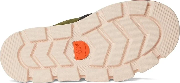 SOREL Rein Cbtm Clog Women's Slippers Utility Green/Pearlescent : 10.5 B - Medium, Leather - Image 3