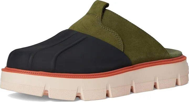 SOREL Rein Cbtm Clog Women's Slippers Utility Green/Pearlescent : 10.5 B - Medium, Leather - Image 5
