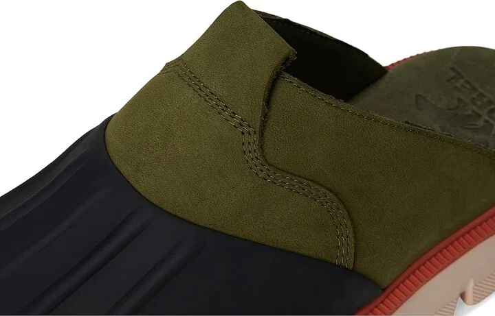 SOREL Rein Cbtm Clog Women's Slippers Utility Green/Pearlescent : 10.5 B - Medium, Leather - Image 7
