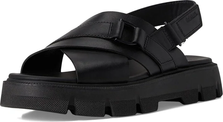 SOREL Rein CBtm Crisscross Sandals Women's Sandals Black/Black : 11 B - Medium, Leather - Image 5