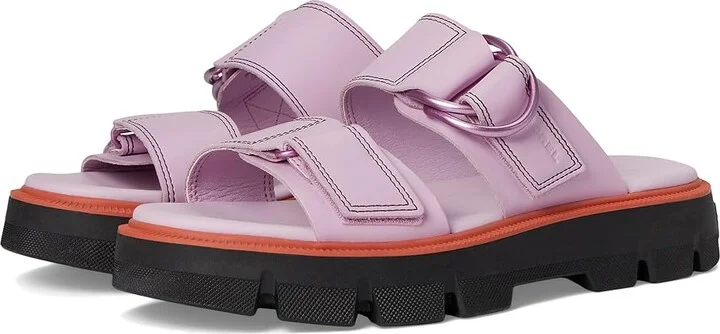 SOREL Rein CBtm Slide Sandals Women's Sandals Aura/Black : 9 B - Medium, Leather