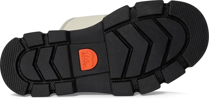 SOREL Rein CBtm Slide Sandals Women's Sandals Chalk/Black : 10.5 B - Medium, Leather - Image 3