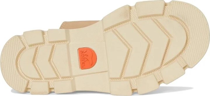 SOREL Rein CBtm Slide Sandals Women's Sandals Honest Beige/Bleached Ceramic : 8.5 B - Medium, Leather - Image 3