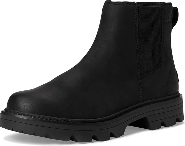 SOREL Revel Rd Chelsea Waterproof Women's Boots Black/Black : 5.5 B - Medium, Suede - Image 5