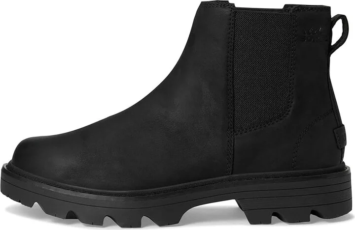 SOREL Revel Rd Chelsea Waterproof Women's Boots Black/Black : 5.5 B - Medium, Suede - Image 6