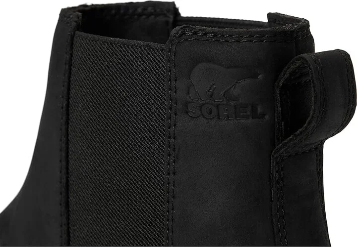 SOREL Revel Rd Chelsea Waterproof Women's Boots Black/Black : 5.5 B - Medium, Suede - Image 7