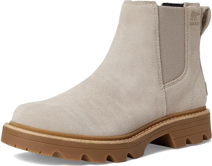 SOREL Revel Rd Chelsea Waterproof Women's Boots Crushed Clay/Gum 2 : 6.5 B - Medium, Suede - Image 5