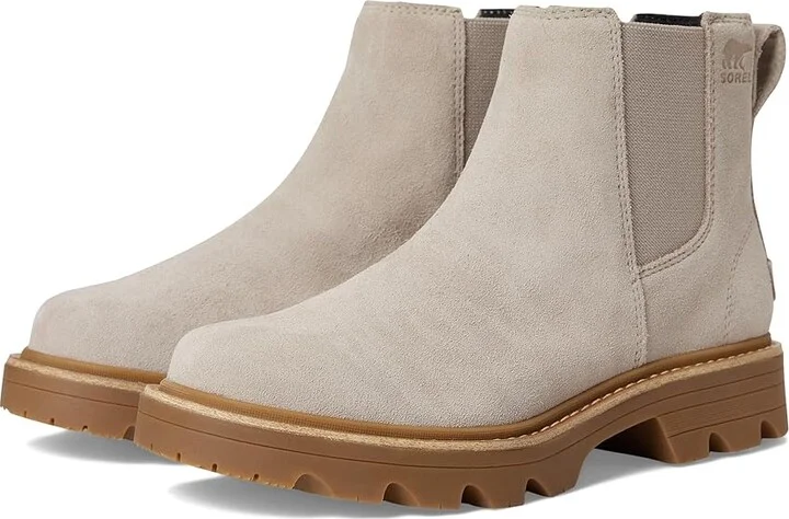 SOREL Revel Rd Chelsea Waterproof Women's Boots Crushed Clay/Gum 2 : 6.5 B - Medium, Suede